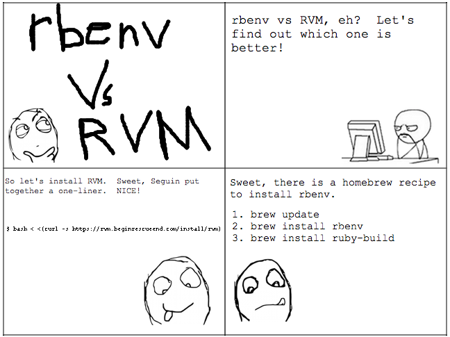 rvm and rbenv side by side install